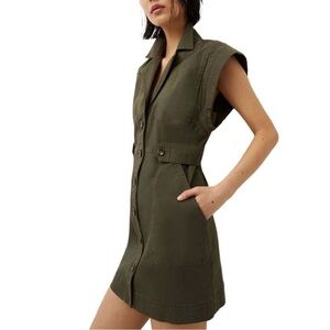 Like-new Veronica Beard Army Green Jax Dress - 8